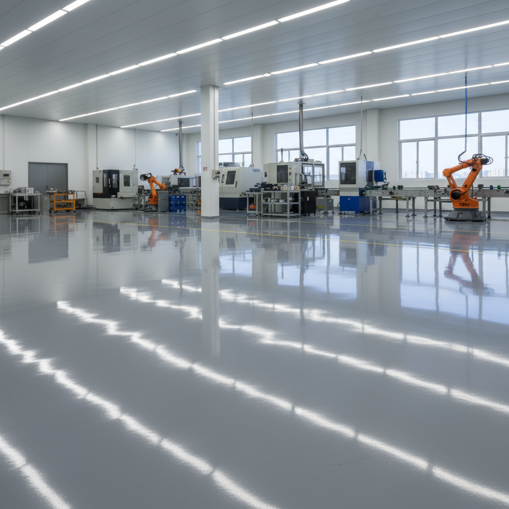 Robuste Epoxidharz-Beschichtung für Industrieböden und Garagen